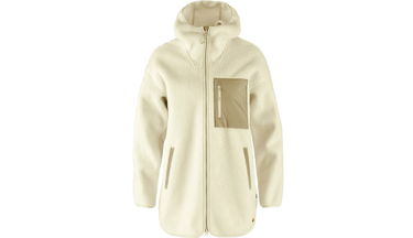 Mikina FJÄLLRÄVEN Vardag Pile Long Hooded Fleece Jacket Béžová | F14600256-113, 0