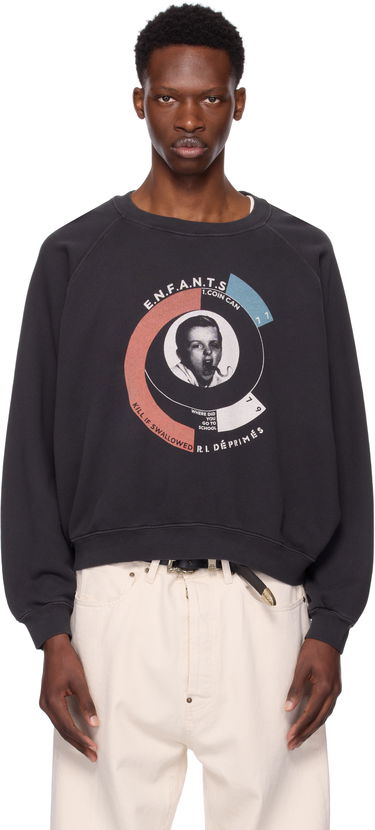 Mikina Enfants Riches Déprimés Enfants Riches Déprimés Snake Boy Raglan Sweatshirt Čierna | 020-470, 0