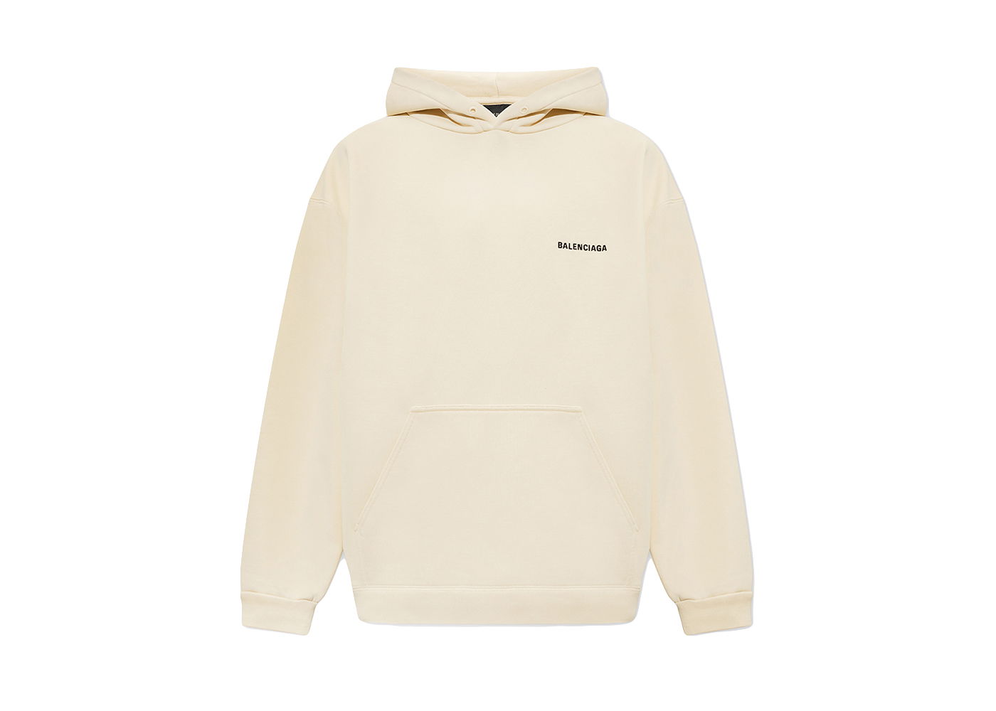 Mikina Balenciaga Logo Oversize Hoodie Béžová | 600583TMVF59069, 0