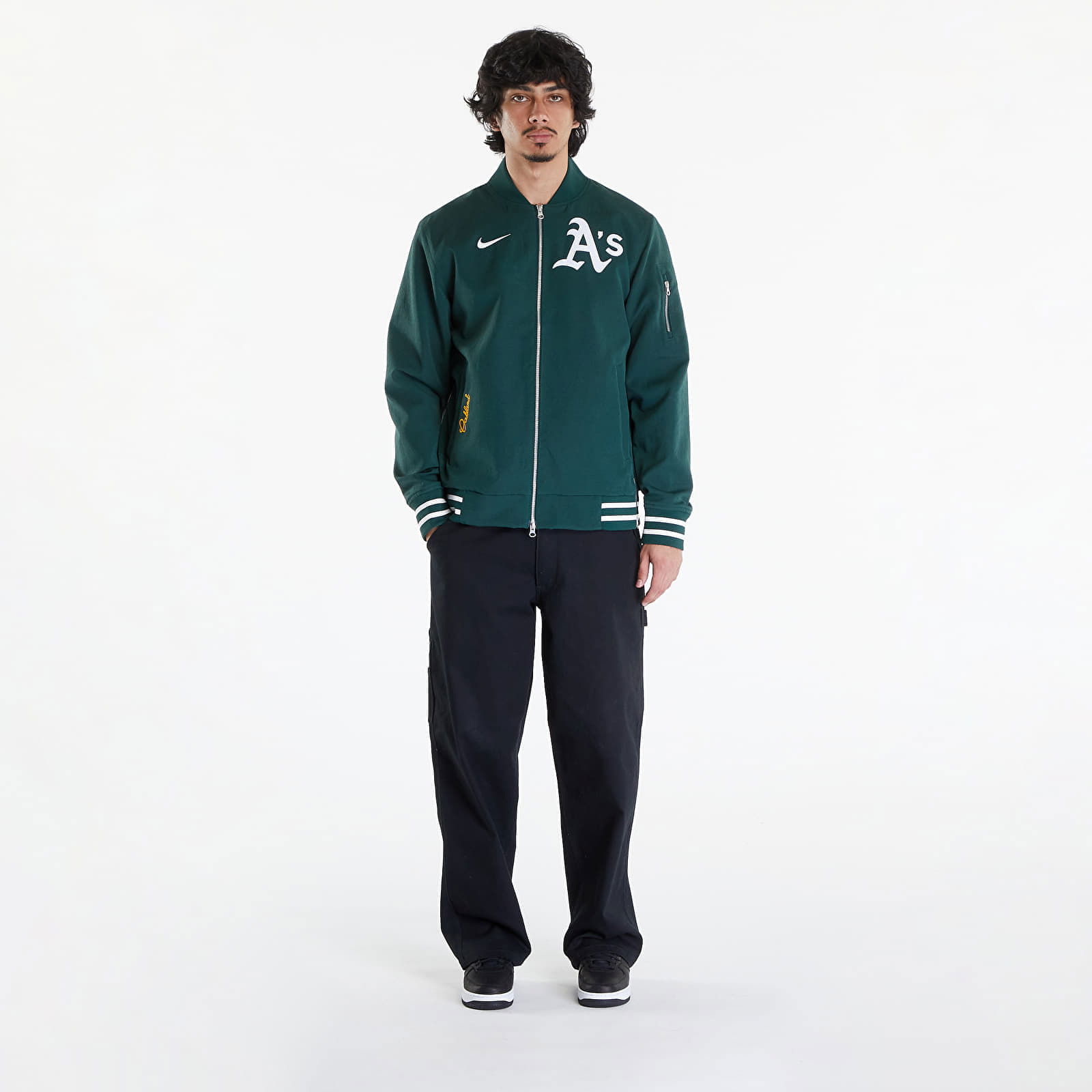 AC Bomber Jacket Oakland Athletics Pro Green/ Pro Green/ White