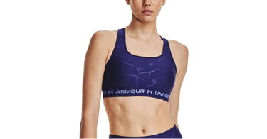 Podprsenka Under Armour UA Crossback Mid Emboss Navy | 1378815-468, 1
