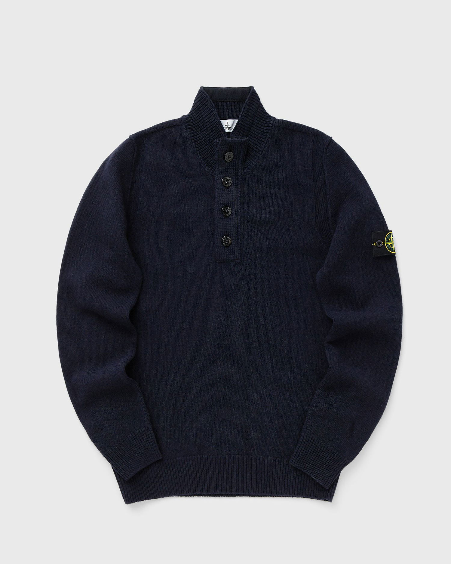 Sveter Stone Island Long Sleeve Polo Collar Sweater Navy | K2S155100040S00A3.V0020, 0