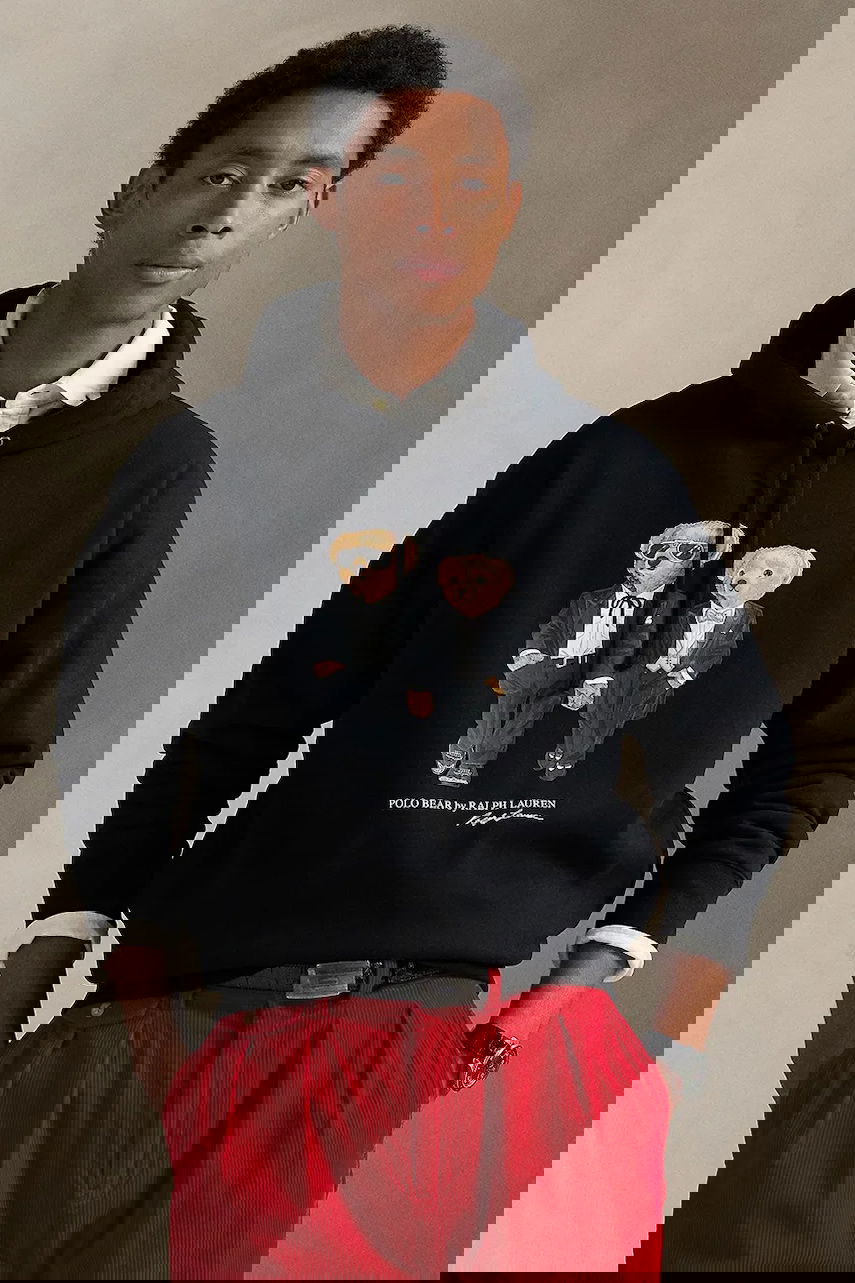 Mikina Polo by Ralph Lauren Polo Bear Printed Hooded Sweatshirt Čierna | 710981802, 0