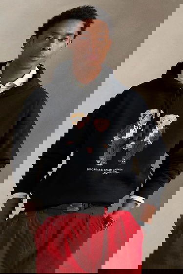 Mikina Polo by Ralph Lauren Polo Bear Printed Hooded Sweatshirt Čierna | 710981802, 0