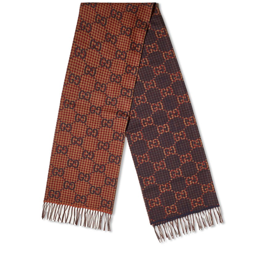 Šál Gucci GG Poule Scarf Červená | 765622-4G200-6478