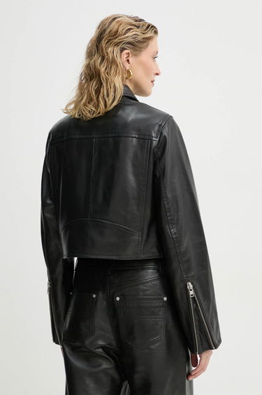 Bunda STAND STUDIO Stand Studio Brooke Cropped Leather Jacket Čierna | 66384.7750, 2