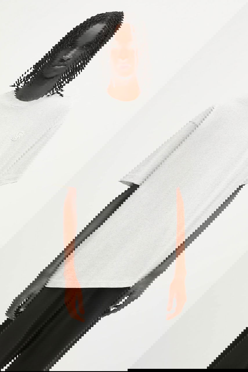 Tričko AAPE by A Bathing Ape Now Short Sleeve Oversized T-Shirt with Small Chest Logo Šedá | AAPTEM1598XAO, 0