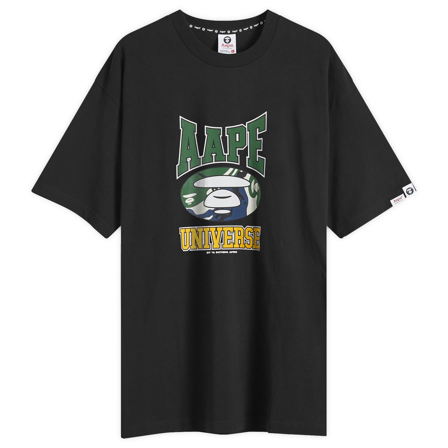 Tričko AAPE by A Bathing Ape AAPE Universe Hockey T-Shirt, Size Large Čierna | AAPTEM1547XXNBKX, 1
