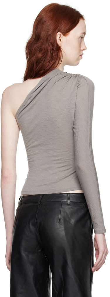 Tielko Miaou Miaou Katia One-Shoulder Long Sleeve T-Shirt Šedá | 7095WOSSTN, 2