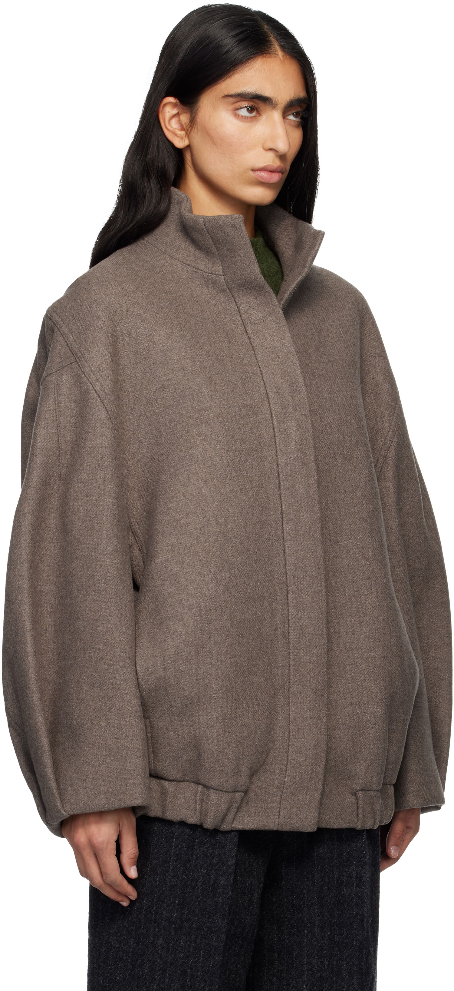 Bunda Dries Van Noten Dries Van Noten Loose Fit Jacket Hnedá | 252-010500-2216, 1