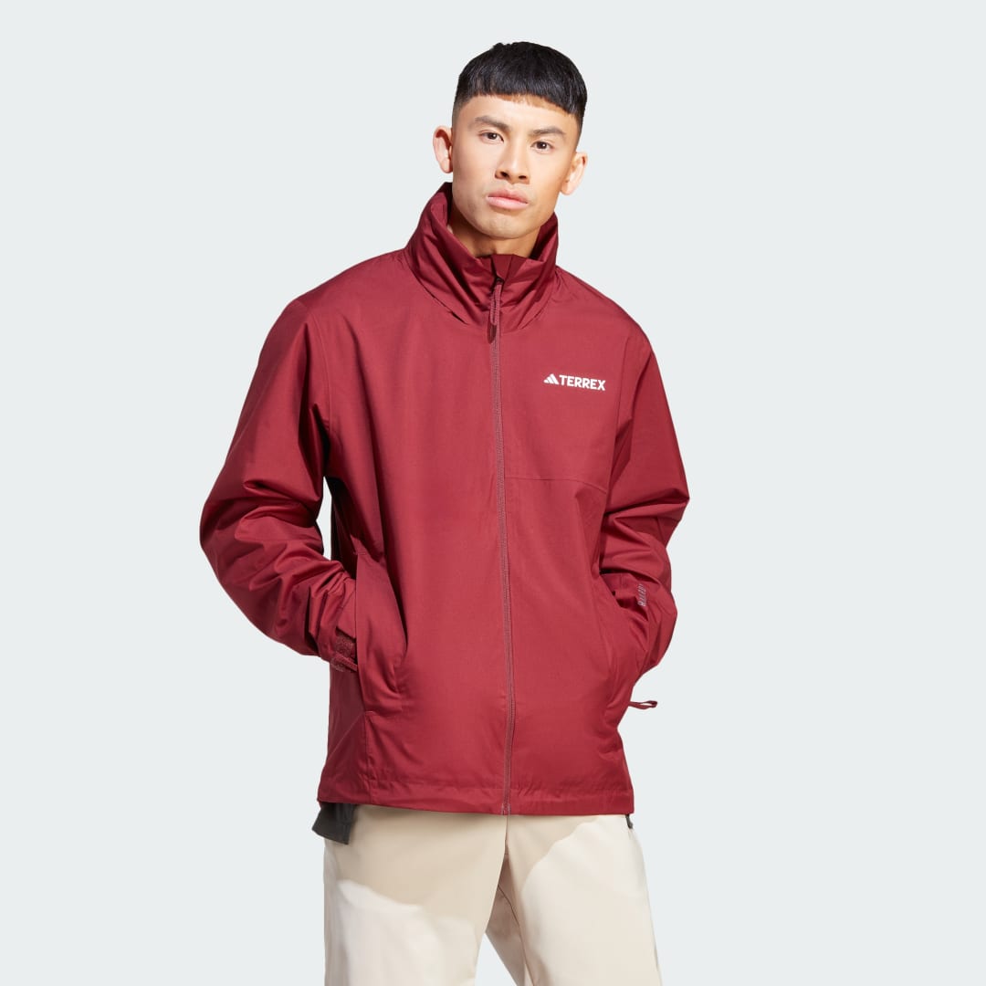 Vetrovka adidas Performance Terrex Multi RAIN.RDY 2-Layer Červená | IA1815, 1