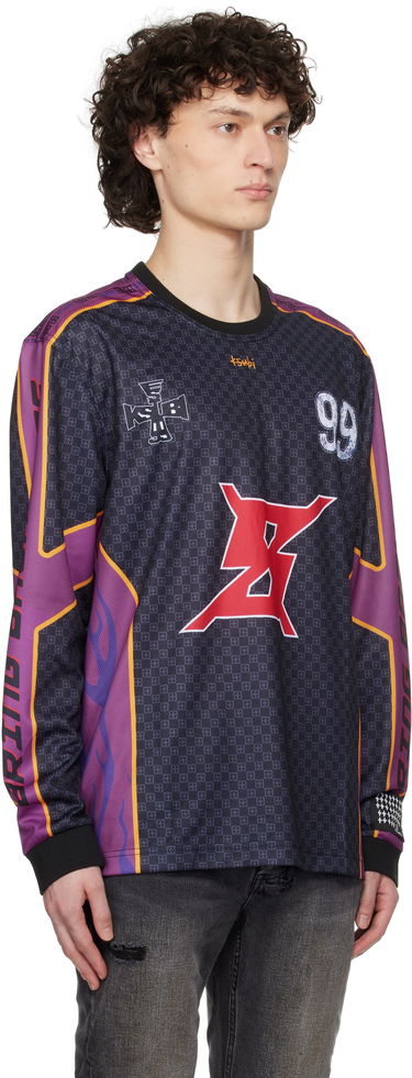 Tričko Ksubi Ksubi Stinger Long Sleeve Moto Jersey Čierna | MSP25FT001, 1