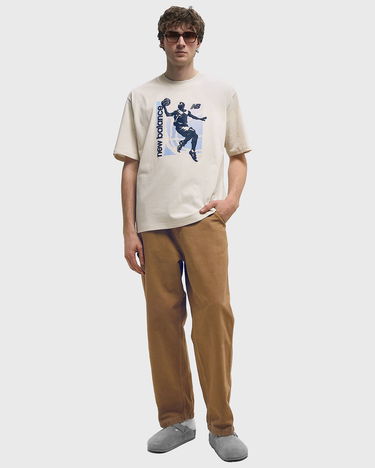 Tričko New Balance Basketball Graphic T-Shirt Béžová | MT51605-LIN, 2