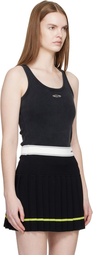 Tielko Casablanca Corrosion Ribbed Tank Top Čierna | W-SP26-JTS-039-01, 1