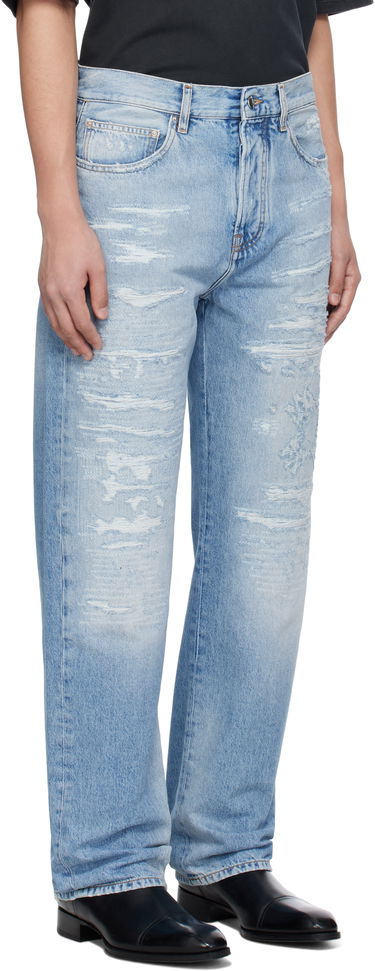 Džínsy AMIRI AMIRI 'MA' Quad Repaired Straight Jeans Modrá | AMDNGH1070, 1