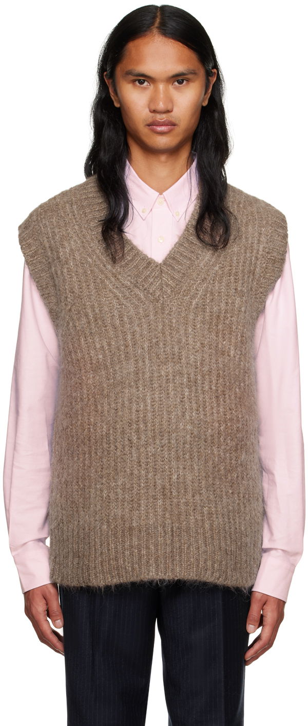 Sveter AMI Chunky Vest Béžová | UKS713.KN0029, 0
