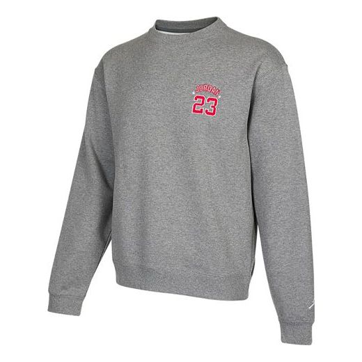Sveter Jordan Air Jordan Embroidered Logo Pullover Šedá | DR6421-091
