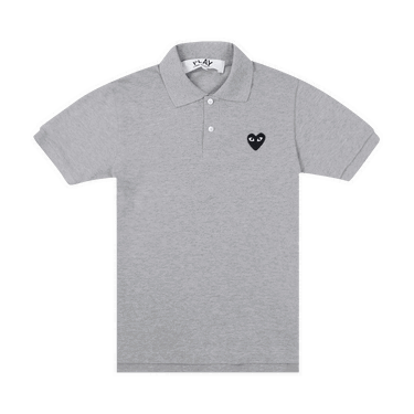 Polo tričko Comme des Garçons PLAY Black Emblem Polo Shirt Šedá | AZ T078 051 1, 0