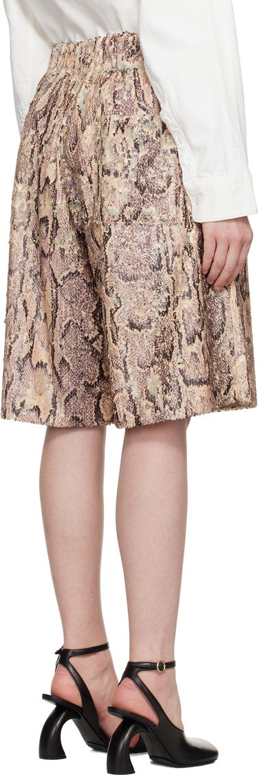 Šortky Dries Van Noten Dries Van Noten Sequinned Shorts Béžová | 251-010942-1483, 2