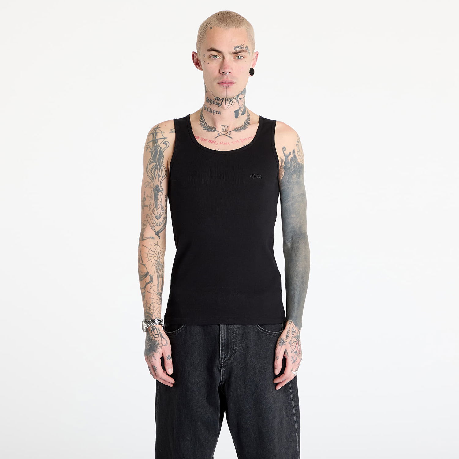 Tielko BOSS Boss Classic Rib Tank Top Čierna | 50542132-001, 0