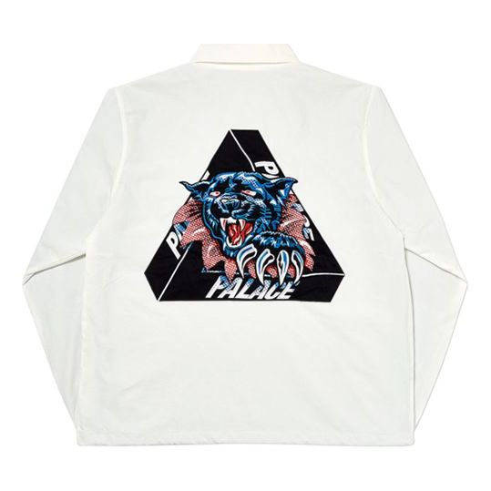 Vetrovka Palace Triangle Pattern Logo Jacket Biela | P17JK071