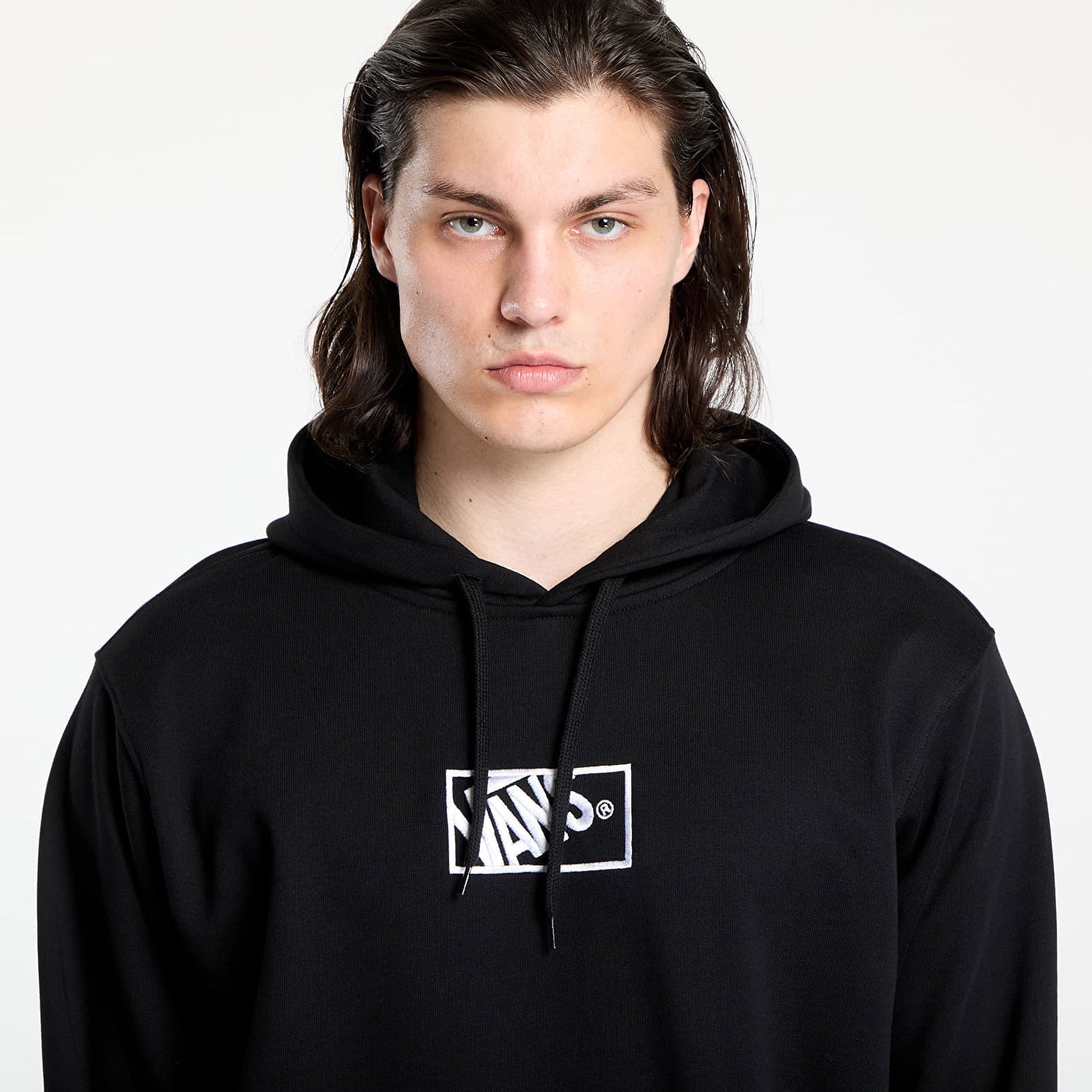Nezaradené Vans Blocked Box Pullover Hoodie, Size L Červená | VN000RARBLK, 1