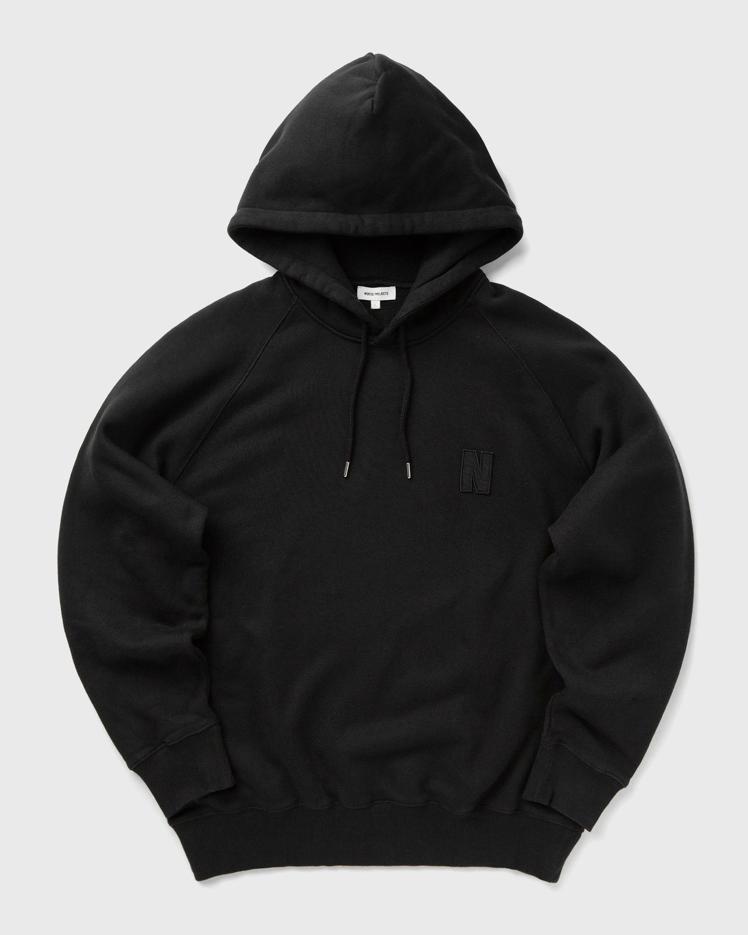 Mikina NORSE PROJECTS Marten Relaxed Organic Raglan N Patch Hoodie Čierna | N20-1368-9999, 0