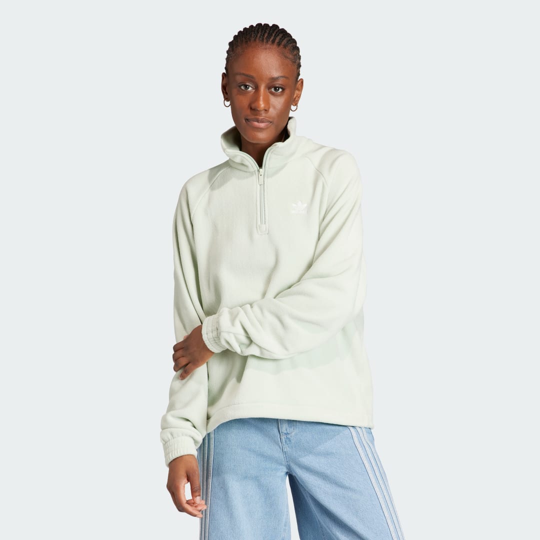Bunda adidas Originals Neutral Court 1/4 Zip Biela | IS5242, 0