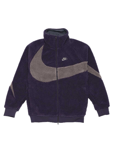 Bunda Nike Big Swoosh Reversible Boa Jacket Cave Purple Fialová | BQ6546-540