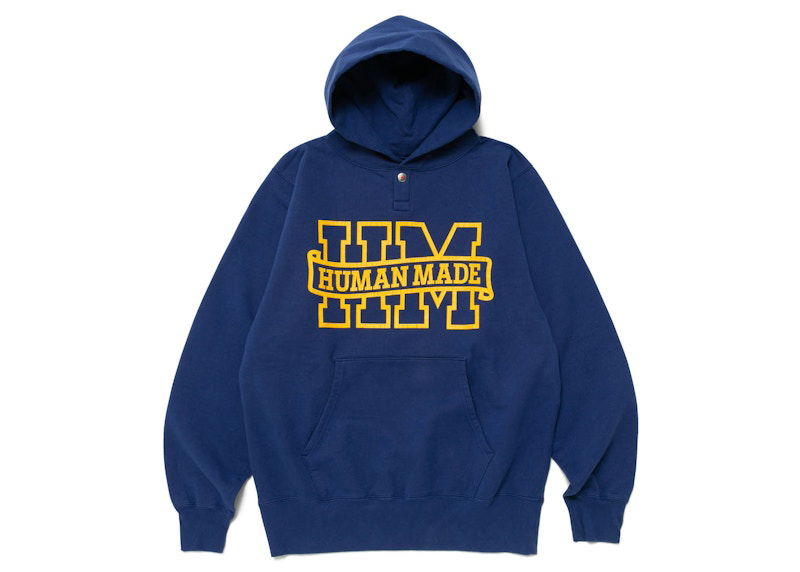 Mikina Human Made Snap Hoodie Navy | HM25CS007, 0