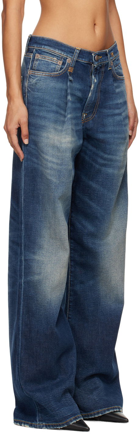 Džínsy R13 R13 Damon Wide-Leg Jeans Modrá | R13W3147-D144A, 1