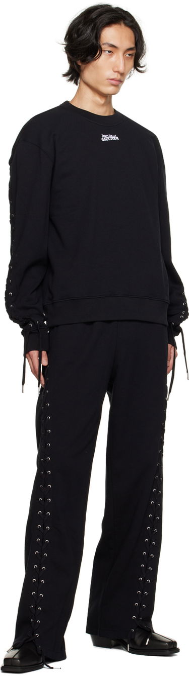 Mikina Jean Paul Gaultier Gaultier The Lace-Up Sweatshirt Čierna | 23/12-U-SW024B-J033-00, 3