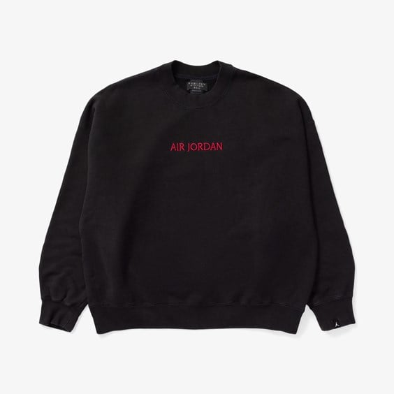 Mikina Jordan Wordmark x Crew Čierna | DV6469-010, 0
