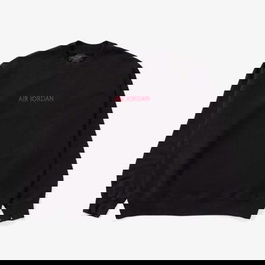 Mikina Jordan Wordmark x Crew Čierna | DV6469-010, 0
