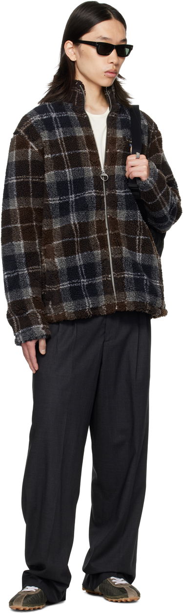 Bunda Barbour Barbour Tartan Sherpa Fleece Jacket Hnedá | MFL0187TN38, 3