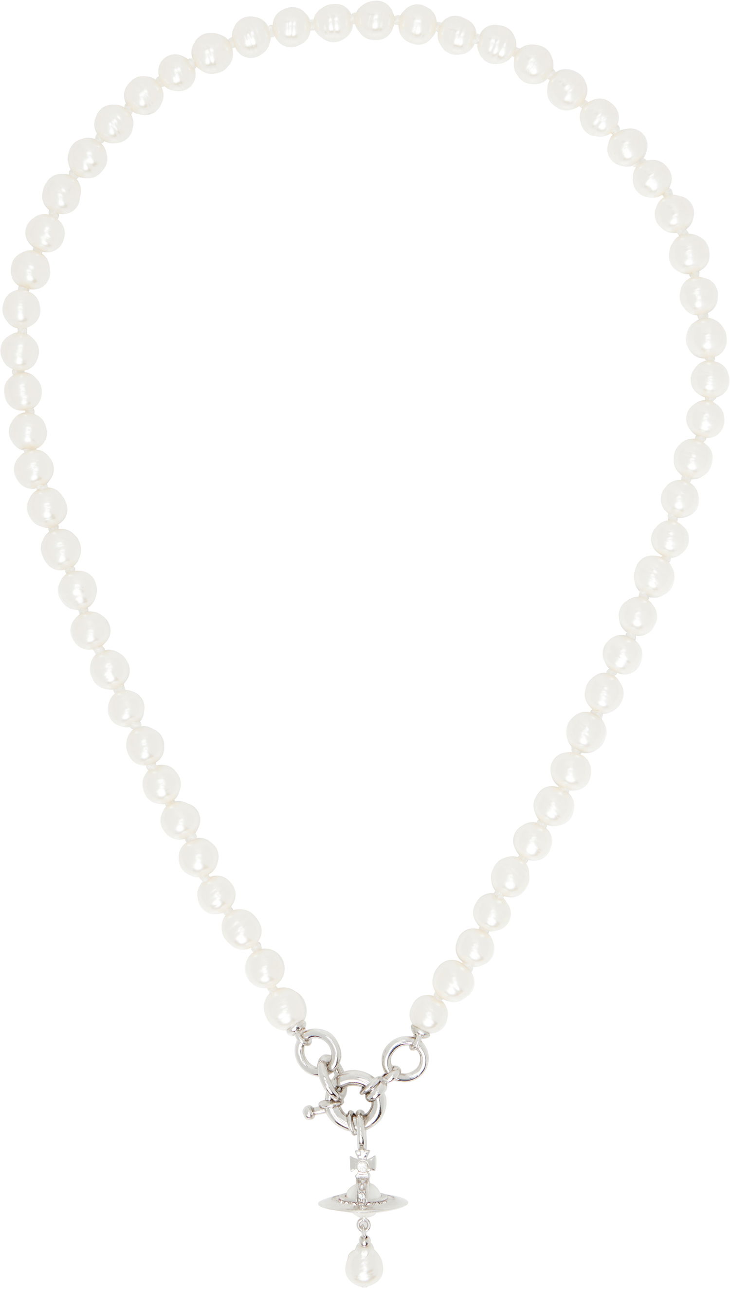 Náhrdelník Vivienne Westwood Vivienne Westwood Aleksa Pearl Necklace Biela | 6301013F-02P543-, 0