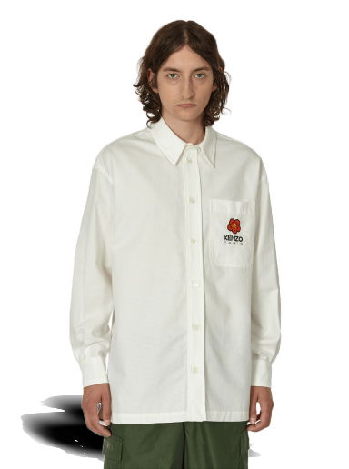 Košeľa KENZO Boke Flower Crest Oversized Shirt Biela | FD65CH5079LA 02