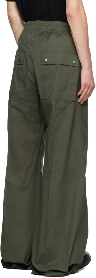 Nohavice Rick Owens Rick Owens Concordians Wide Bela Trousers Zelené | RU02E1366 TE, 2