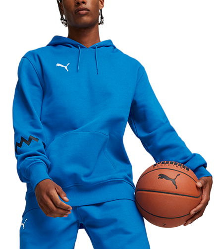 Mikina Puma Hoops Team Hoodie Modrá | 676648-05