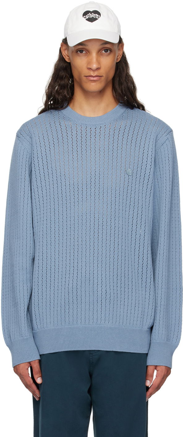 Sveter Carhartt WIP Caleb Knit Sweater Modrá | I033714, 0