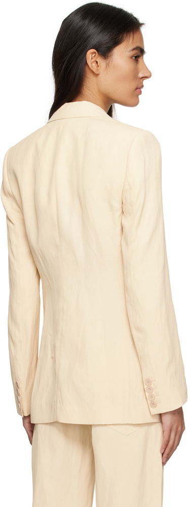 Bunda Stella McCartney Stella McCartney Double-Breasted Blazer Béžová | 6500313STA49, 2