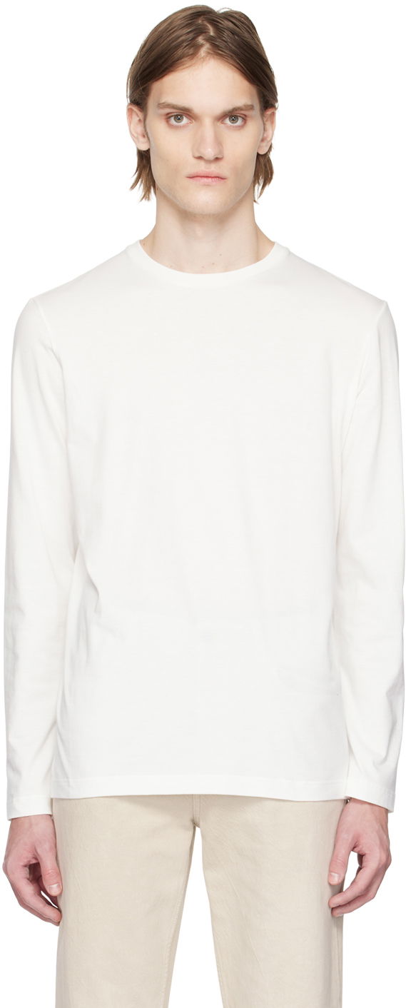 Tričko The Row Leon Long Sleeve T-Shirt Biela | 189-K291, 0
