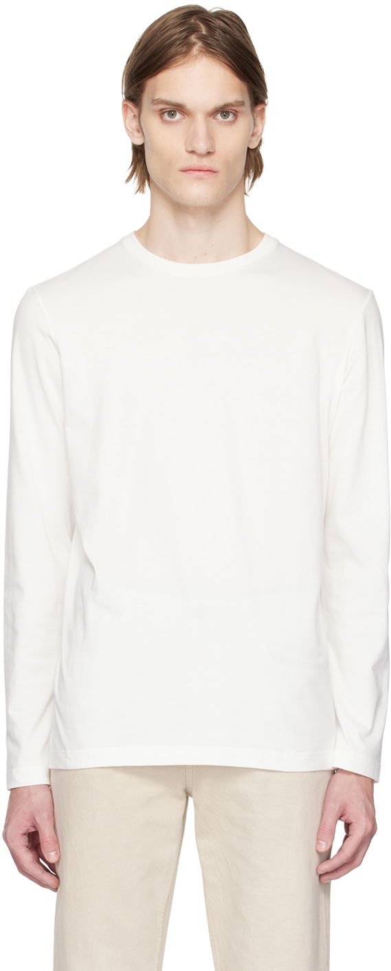 Tričko The Row Leon Long Sleeve T-Shirt Biela | 189-K291