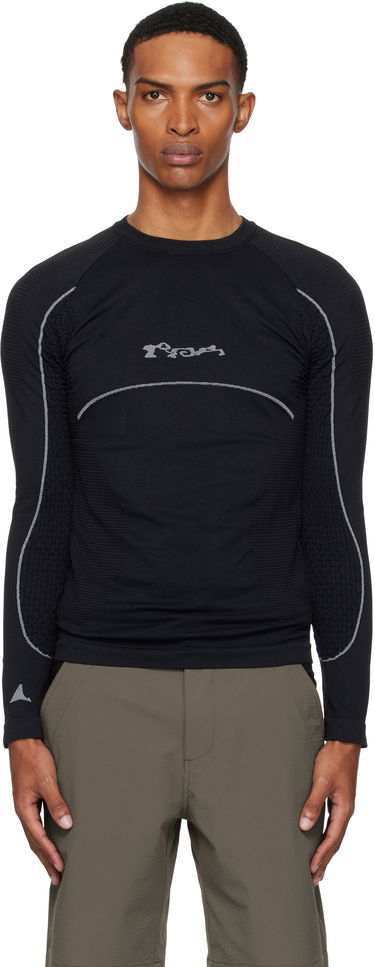 Tričko ROA Seamless Long Sleeve T-Shirt Čierna | RBMW0406YA49, 0