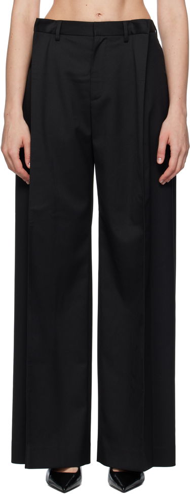 Nohavice Maison Margiela MM6 Maison Margiela Tailoring Blend Wide-Leg Trousers Čierna | S52KA0539 M35227, 0
