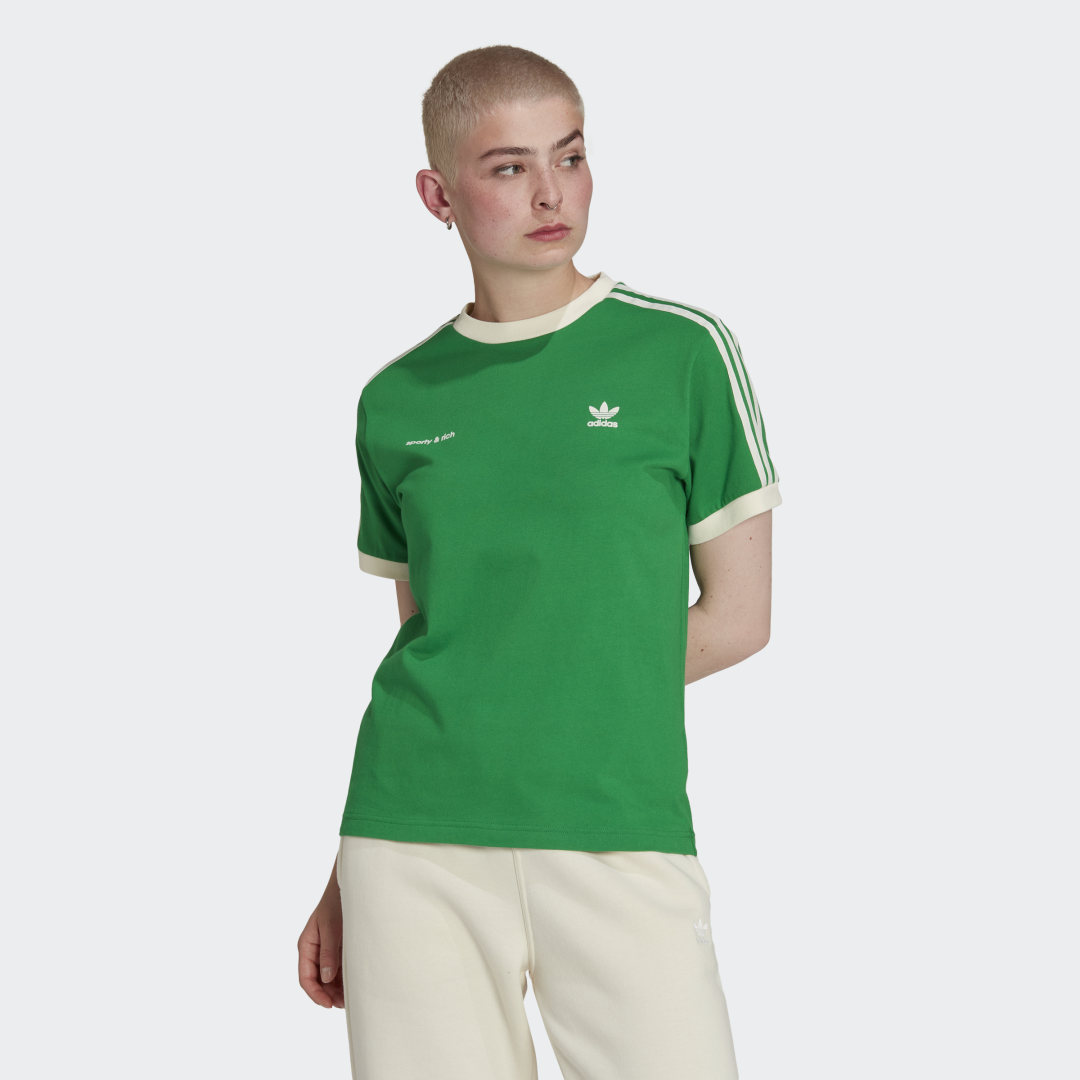 Tričko adidas Originals Sporty & Rich Zelené | IB2158, 0