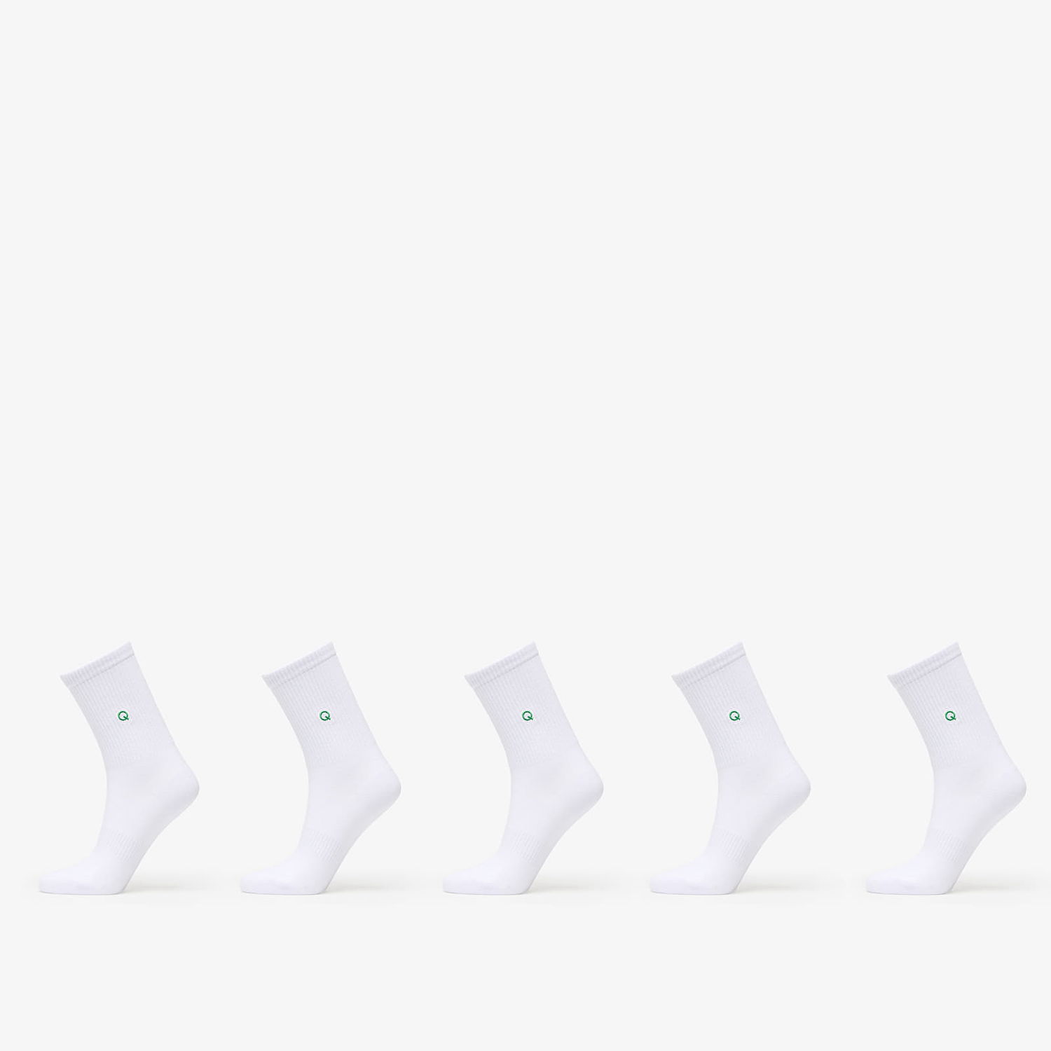 Ponožky Queens Essential Short Crew Socks 5-Pack Biela | QNS_065, 0