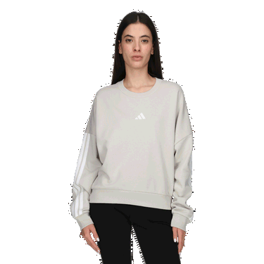 Mikina adidas Originals 3-Stripes Fleece Sweatshirt Šedá | JE0014, 0