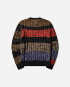 Mohair Cable Stripe Sweater