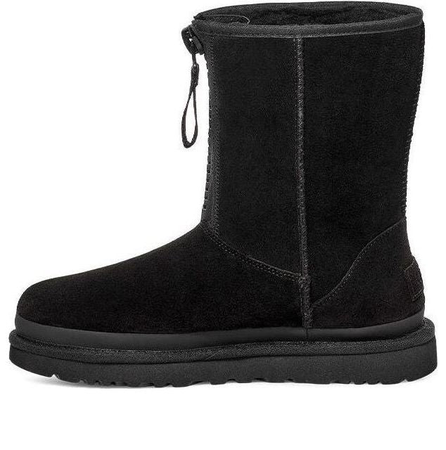 Tenisky a topánky UGG Classic Short Zipper Tape Logo Boots Čierna | 1144035-BLK, 0